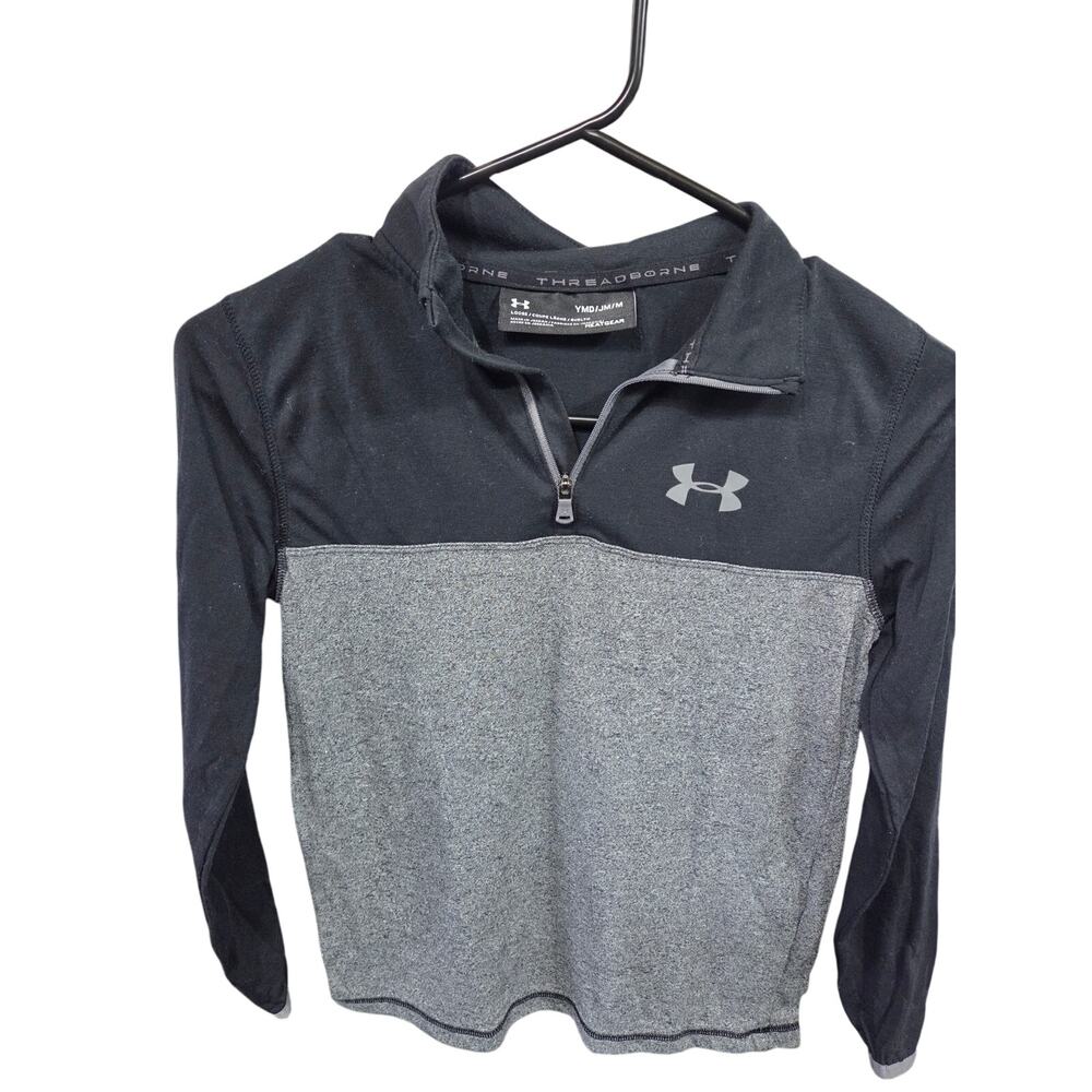 Black and Gray Quarter-Zip - Under Armour - YMD